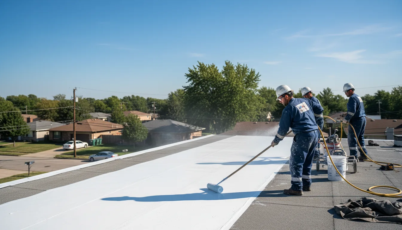 Commercial roof coating in Yantic, CT near me